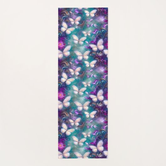 Een mysterie met een vlinderreeks, ontwerp 1 yogamat (Achterkant)