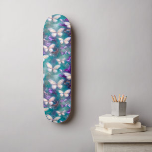 Een mystieke vlinder serie ontwerp 1 skateboard