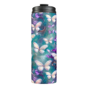 Een mystieke vlinder serie ontwerp 1 thermosbeker