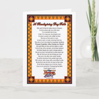 Een mythe van Thanksgiving day Feestdagen Kaart