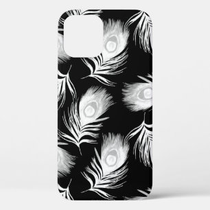 Een naadloos decoratief patroon met prachtige pauw iPhone 12 hoesje