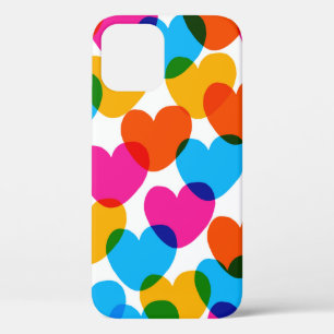 Een naadloze liefdesachtergrond in voorhoofd iPhone 12 hoesje