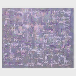 Een naam toevoegen cadeaupapier