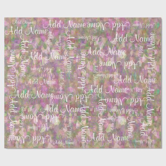 Een naam toevoegen cadeaupapier (Vlak)