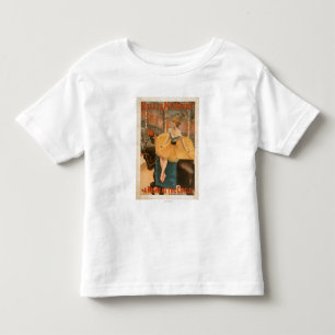 Een nacht bij het Poster van het theatrisch Spel v Kinder Shirts
