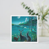 Een nacht in de wei - Mini Print (Staand voorkant)