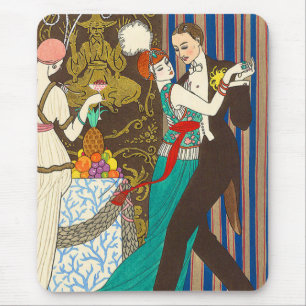 Een nacht in Decadent Paris Art Deco Muismat