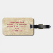 Een nacht in het bagagelabel van Parijs (Achterkant horizontaal)