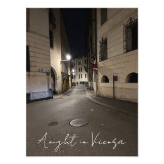 Een nacht in Vicenza Foto Afdruk