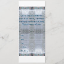 Een nacht om te onthouden - middeleeuwse uitnodigi