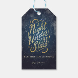 Een nacht onder het Stars Gift Label Cadeaulabel