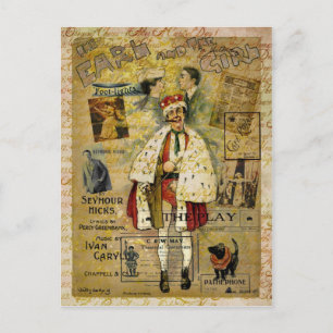 Een nacht op de stad briefkaart