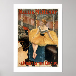 Een nacht op het Poster van het  theater van Circu