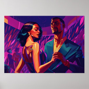 Een nacht salsa met mijn liefde poster