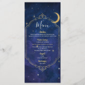 Een nacht tussen de sterren hemelse hemel menu (Voorkant)