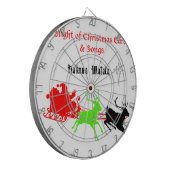 Een nacht van kerstliederen en kerstliederen Hakun Dartbord (Voorkant Links)