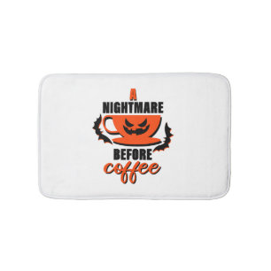 Een nachtmerrie voor de koffie - Halloween Badmat