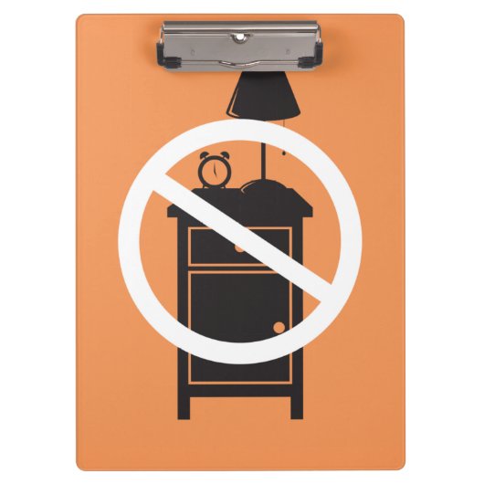 Eén nachtstandaard klembord (Voorkant)