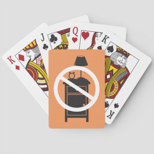 Eén nachtstandaard pokerkaarten (Achterkant)