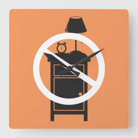 Eén nachtstandaard vierkante klok (Voorkant)