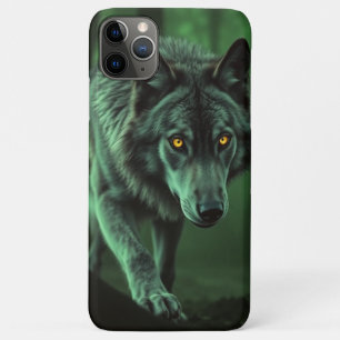 Een nachtwolf: de alfa van het bos iPhone 11 pro max hoesje