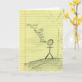 Een nadenkende Kaart van de Verjaardag (Gele Bloem)