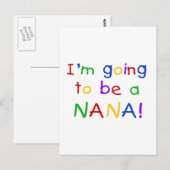 Een Nana - Primaire Colors Tshirts Briefkaart (Voorkant / Achterkant)