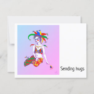 Een nar Poster Briefkaart