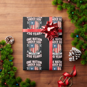 Eén natie onder God 1776 2026 Cadeaupapier