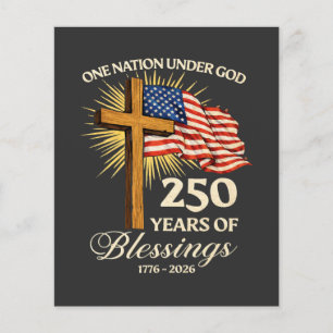 Eén natie onder God 250 jaar zegeningen Flyer