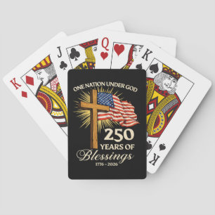 Eén natie onder God 250 jaar zegeningen Pokerkaarten