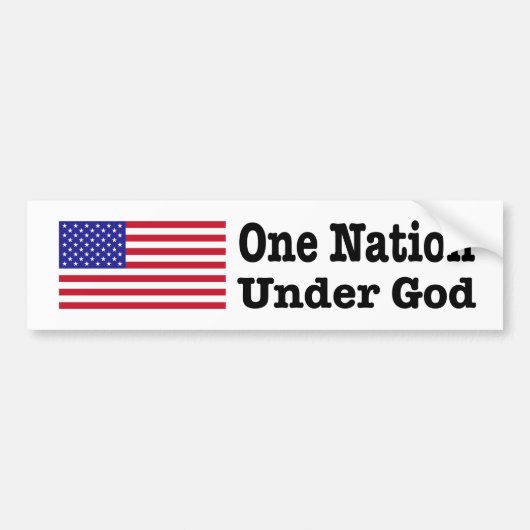 "ÉÉN NATIE ONDER GOD" BUMPERSTICKER (Voorkant)