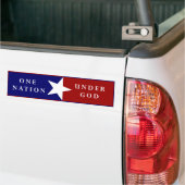 Eén natie onder God bumpersticker (Op Truck)