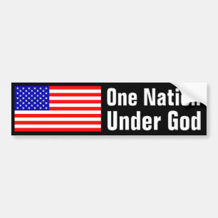 Eén natie onder God Bumpersticker