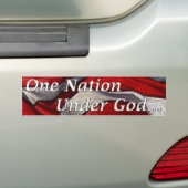 Een natie onder God-Bumpersticker Bumpersticker (Op auto)