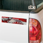 Een natie onder God-Bumpersticker Bumpersticker (Op Truck)
