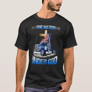 Een natie onder God Jesus Truck op 4 juli Chris T-shirt