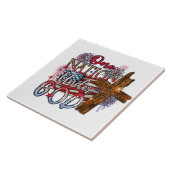 Een natie onder God Keramische Tegel Tegeltje (Zijkant)