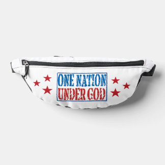 Eén natie onder God Patriottische heuptas Heuptasje