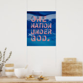 Een natie onder God. Poster (Keuken)