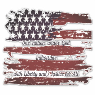 Eén natie onder God Sticker