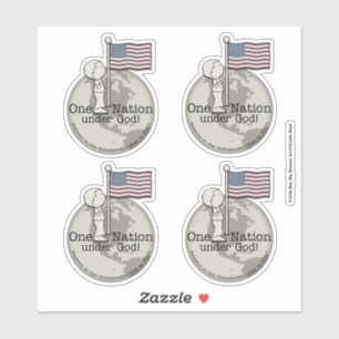 Eén natie onder God Sticker