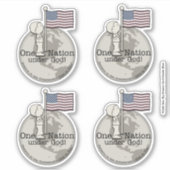 Eén natie onder God Sticker (Voorkant)