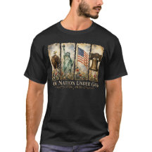 Eén natie onder God USA Patriot Veteraan Christeli