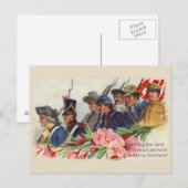 Eén natie  patriottisch Briefkaart (Voorkant / Achterkant)