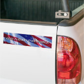 Eén Nation Indivisible Bumpersticker (Op Truck)