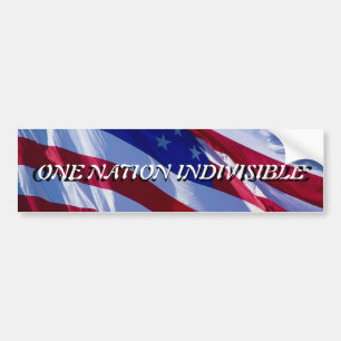 Eén Nation Indivisible Bumpersticker