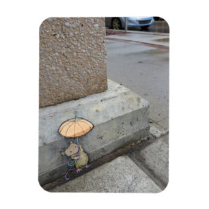 Een natte en haastige dag magneet