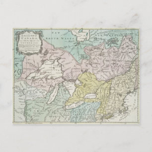 Een nauwkeurige kaart van Canada, 1761