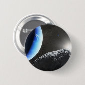 Een Neptunus kleine maan hippokamp. Ronde Button 5,7 Cm (Voorkant /achterkant)